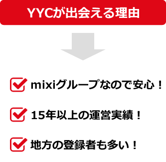 YYC(ワイワイシー)で出会える理由